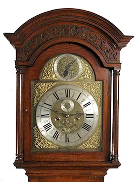 George II period oak clock